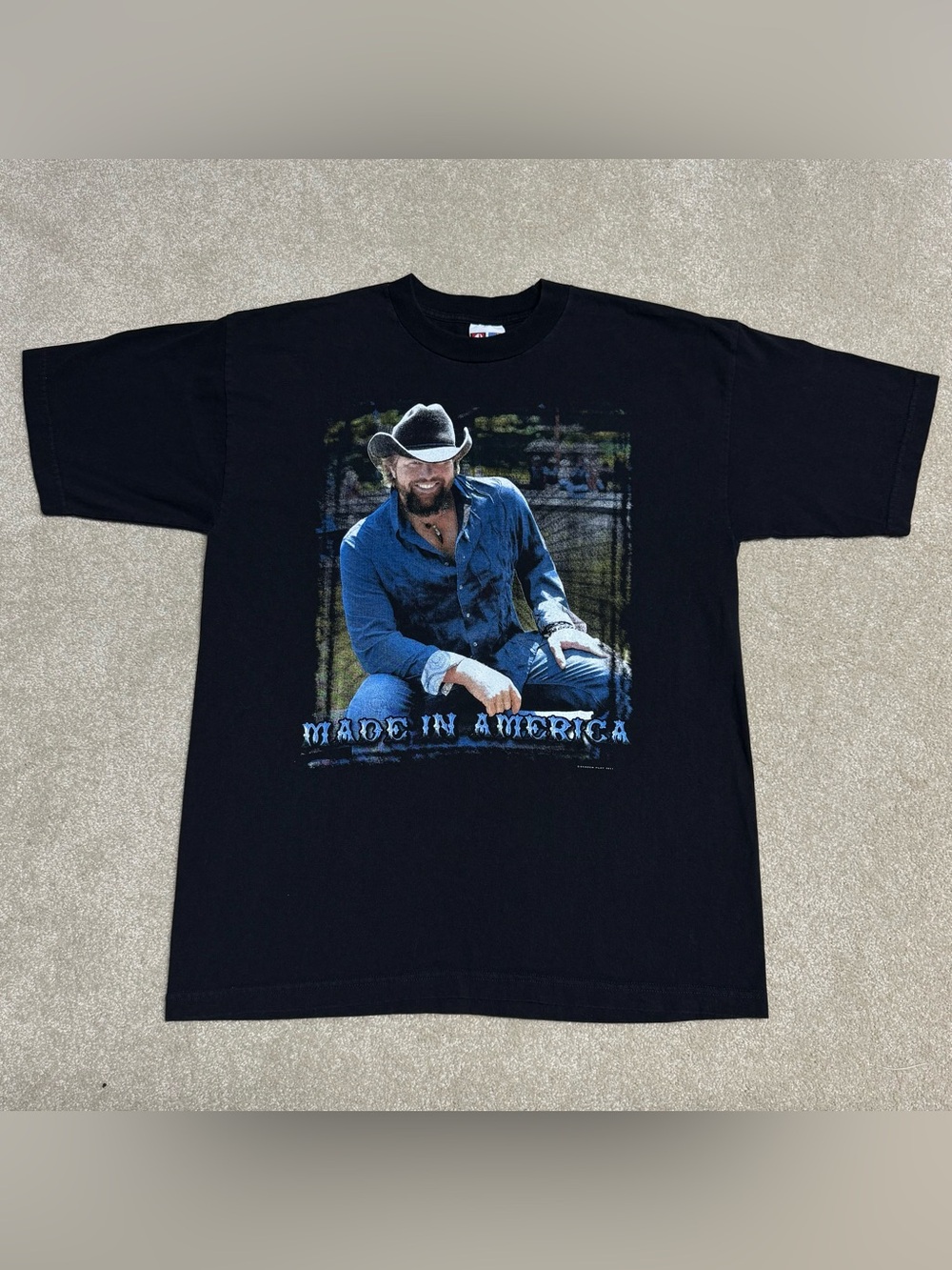 Vintage Tony Keith Locked and Loaded Tour Graphic T Shirt Men’s XL Y2K Black
